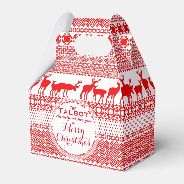 Personalised CHRISTMAS SEASON'S GREETING Favour Bo Box (Front Side)