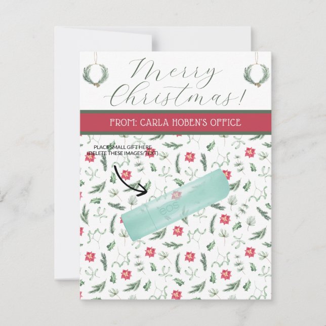 Personalised Christmas, Small Gift, Gifting Cards (Front)