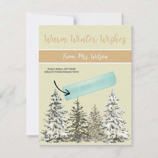 Personalised Christmas, Small Gift, Gifting Cards (Front)