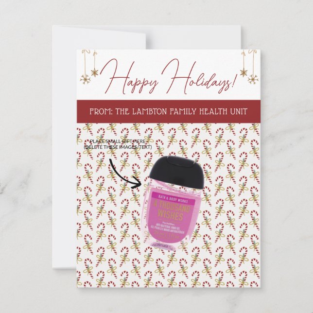 Personalised Christmas, Small Gift, Gifting Cards (Front)