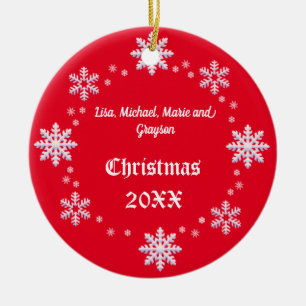 Personalised Christmas Snowflake Ornament