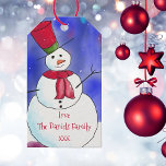 Personalised Christmas Snowman  Gift Tags<br><div class="desc">A Christmas gift tag that's just a little bit extra special. This cute personalised snowman gift tag is sure to delight all who receive it and makes your gifting stand out from the crowd.</div>