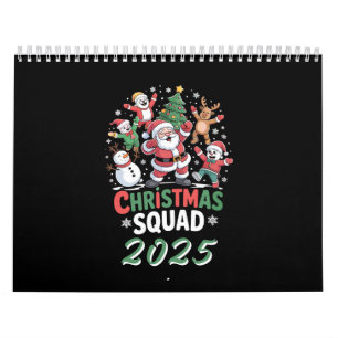 Personalised Christmas Squad 2025 Santa Family Calendar