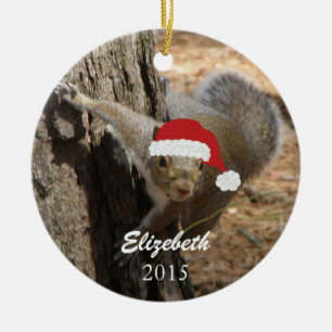 Personalised Christmas Squirrel Ornament