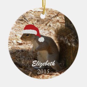 Personalised Christmas Squirrel Ornament