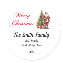 Personalised Christmas Stickers 