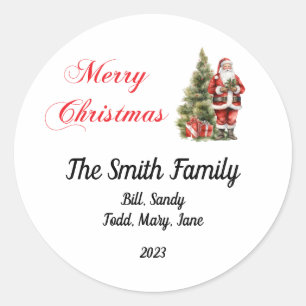 Personalised Christmas Stickers 