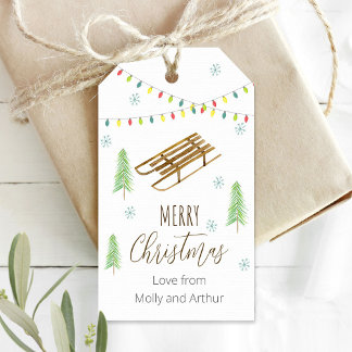 Personalised Christmas tag - Merry Christmas