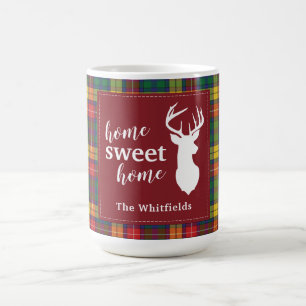 Personalised Christmas Tartan Clan Buchanan Plaid Coffee Mug