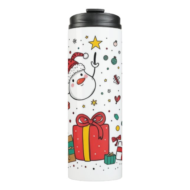 personalised Christmas Thermal Tumbler (Front)