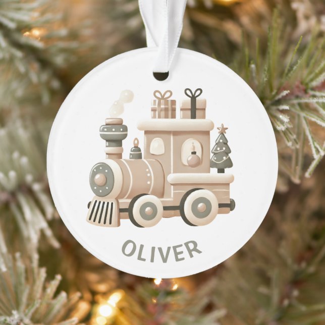 Personalised Christmas Train for Kids  Ornament (Tree)