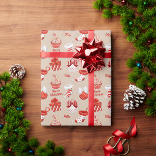 Personalised Christmas Treats Wrapping Paper