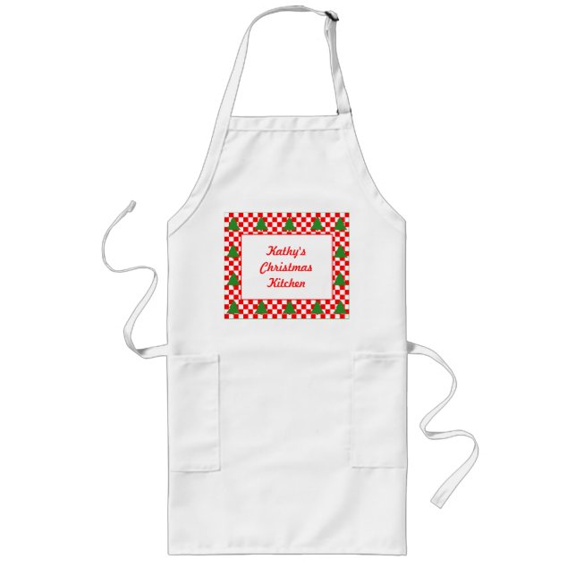 Personalised Christmas Tree Apron (Front)