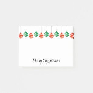 Personalised Christmas tree ball lights Post-it Notes