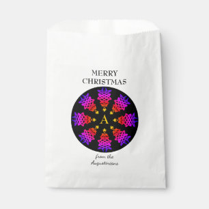 Personalised CHRISTMAS TREE Festive Holiday Favour Bags