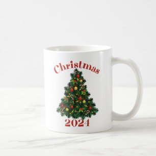 Personalised Christmas Tree, Holiday Coffee Mug