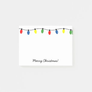 Personalised Christmas tree lights Post-it® notes
