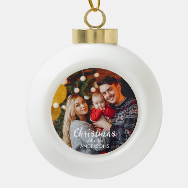 Personalised Christmas tree ornament  (Front)
