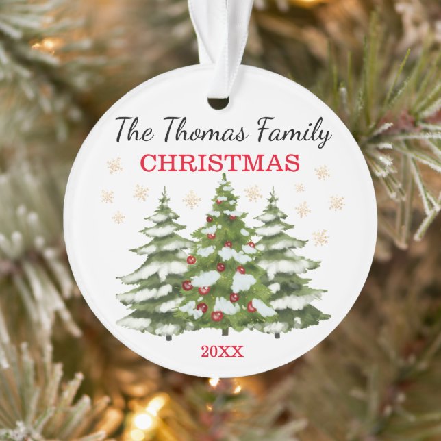 Personalised Christmas Tree Ornament (Tree)