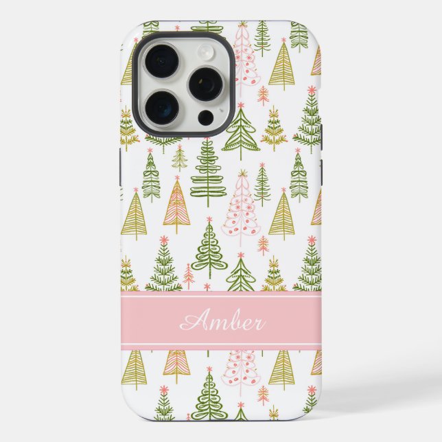 Personalised Christmas Tree Phone Case (Back)