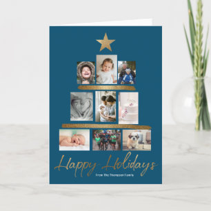 Personalised Christmas Tree Photo Holiday Card