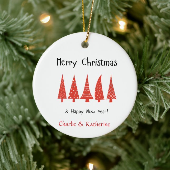 Personalised christmas tree Photo Ornament,custom  Ceramic Tree Decoration (Tree)