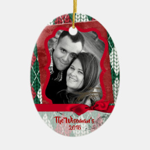Personalised Christmas Ugly Sweater PHOTO Ornament