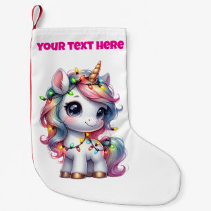 Personalised Christmas Unicorn Stocking