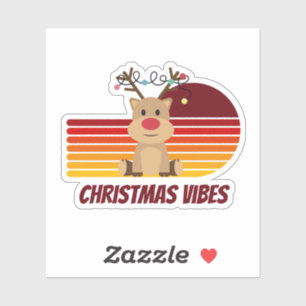 Personalised Christmas Vibes Reindeer 