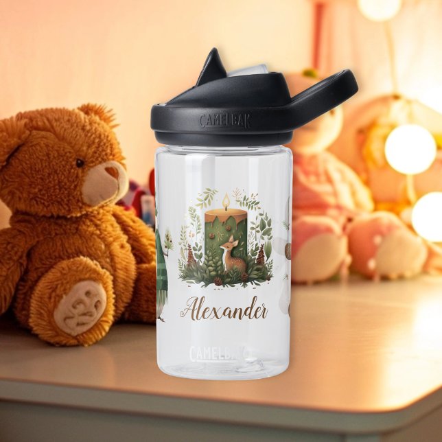 Personalised Christmas Whimsical Baby 1st Christma Water Bottle (Creator Uploaded)