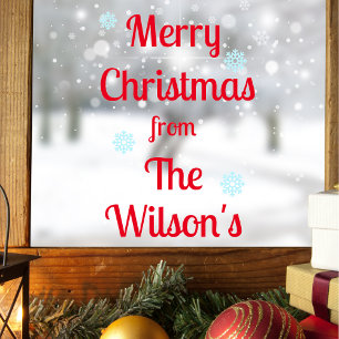 Personalised Christmas Window Sticker