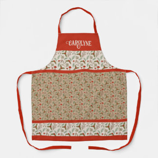 Personalised Christmas Woodlands Apron