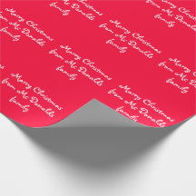 Personalised Christmas wrapping paper