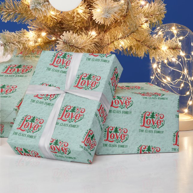Personalised Christmas Wrapping Paper (Holidays)