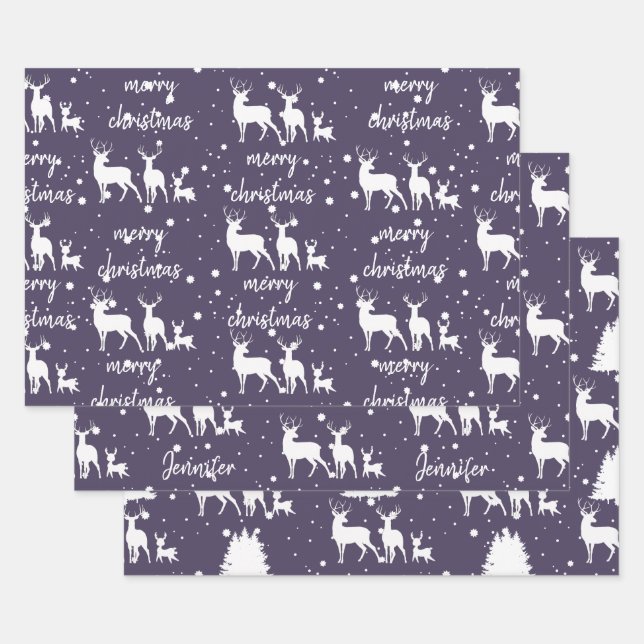 Personalised Christmas Wrapping Paper Sheet (Set)