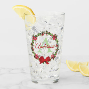 Personalised Christmas wreath  Glass