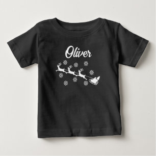Personalised Christmas Xmas Family Matching Baby T-Shirt