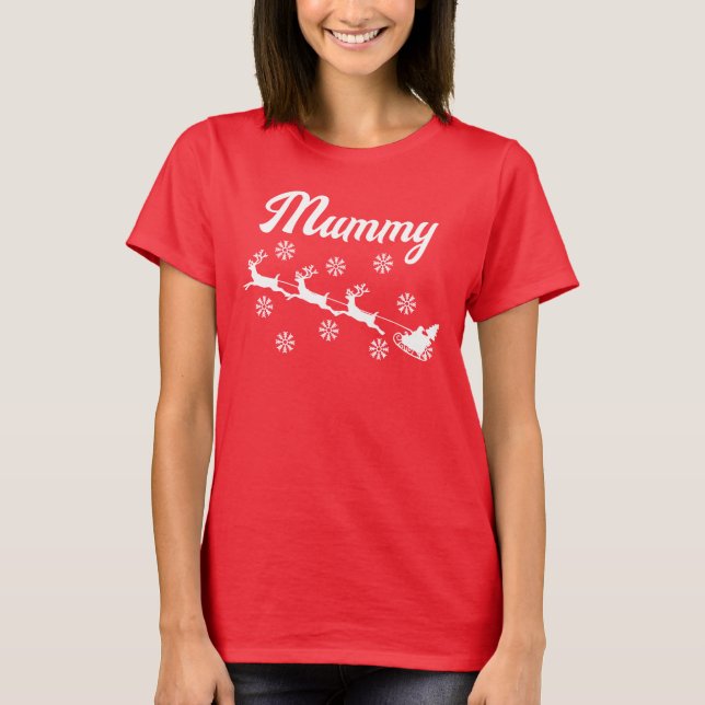 Personalised Christmas  Xmas Family Matching T-Shirt (Front)
