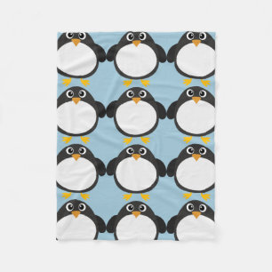 Personalised Chubby Penguin Fleece Blanket