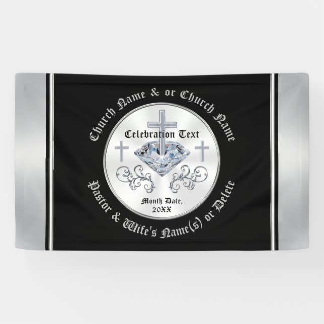 Personalised Church Banners for ANY OCCASION (Horizontal)