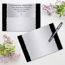 Personalised Church Envelopes, Christian Wedding,