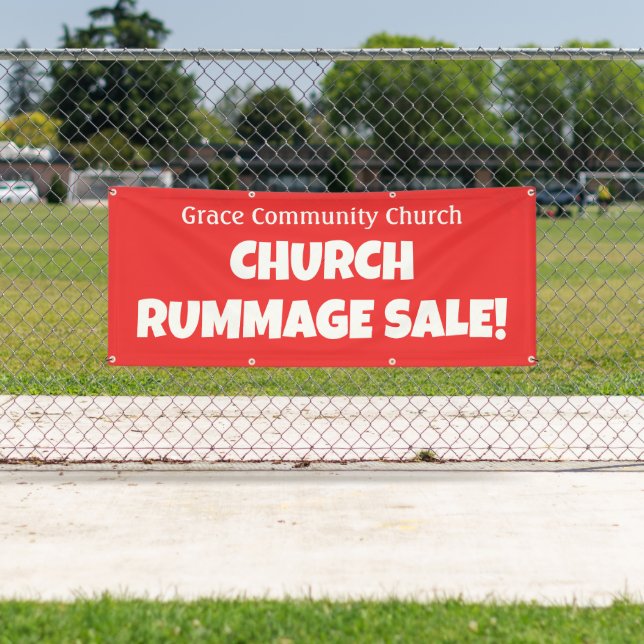 Personalised Church Rummage Sale! Banner (Insitu)