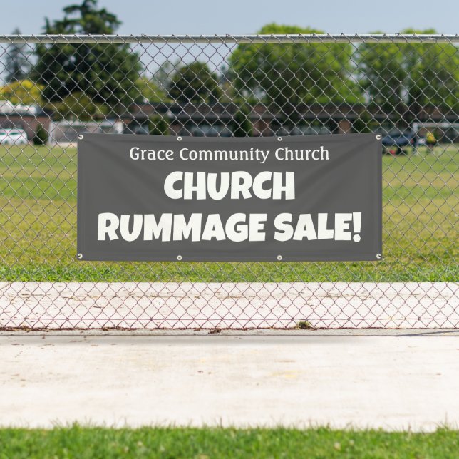 Personalised Church Rummage Sale! Banner (Insitu)