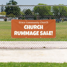 Personalised Church Rummage Sale! Banner