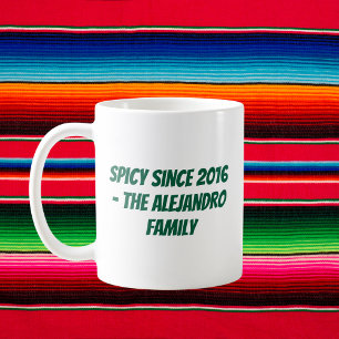 Personalised Cinco de Mayo Family Coffee Mug