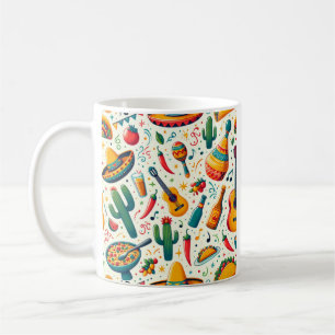 Personalised Cinco De Mayo Mug, Mexican Mugs,  Tac Coffee Mug