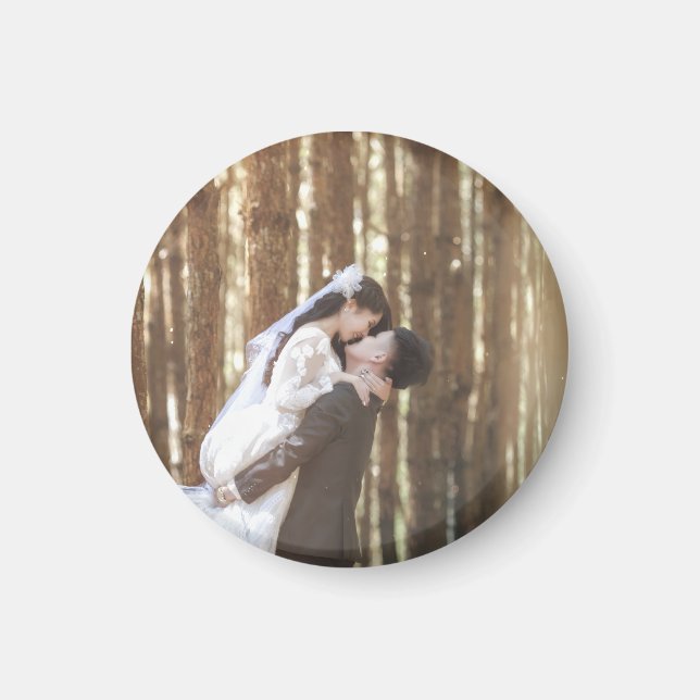 Personalised Circle Magnet for Home Decor | Magnet (Front)