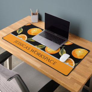 Personalised Citrus-Themed Desk Mat