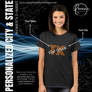 Personalised City and State T-Shirt