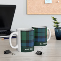 Personalised Clan Campbell Tartan Plaid Name